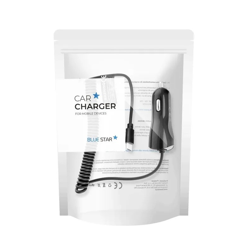 Универсално зарядно за кола с Type C 2A