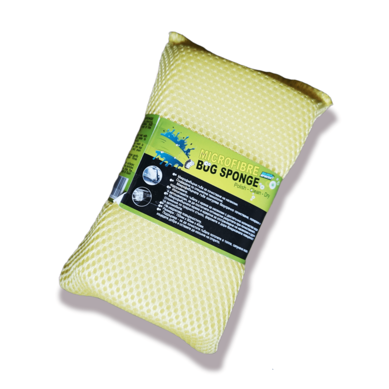 Микрофибърна гъба с мрежа за отстраняване на насекоми
