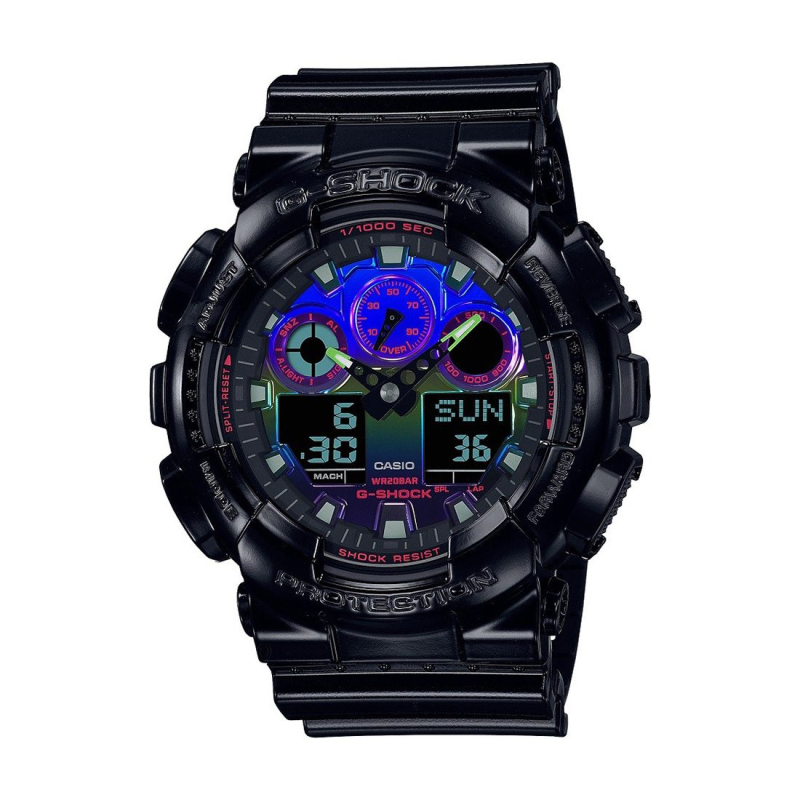 Часовник Casio G-Shock GA-100RGB-1AER