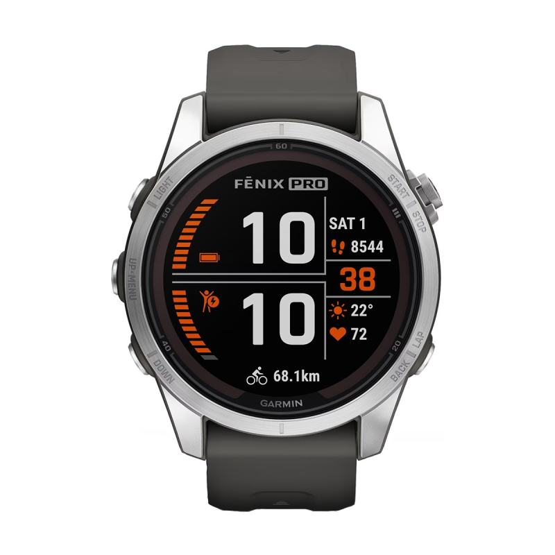 Смарт часовник Garmin Fenix 7S Pro Solar Edition Silver/Graphite 010-02776-01