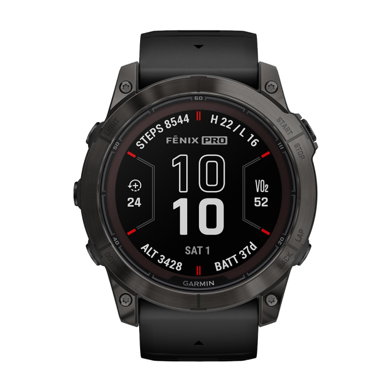 Смарт часовник Garmin Fenix 7X Pro Sapphire Solar Edition Carbon Grey DLC Titanium/Black 010-02778-11