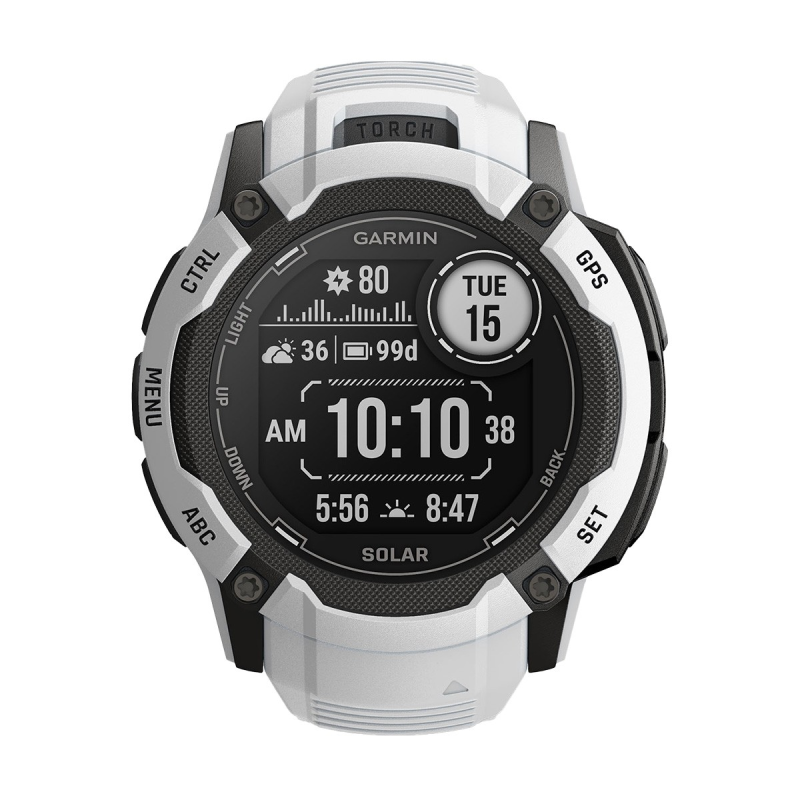 Смарт часовник Garmin Instinct 2X Solar Whitestone 010-02805-04