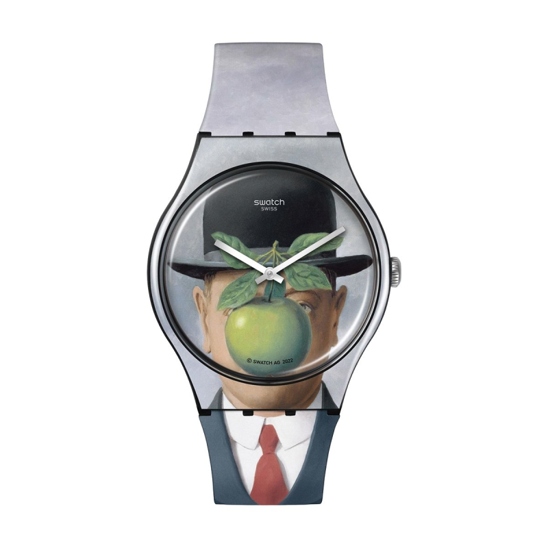 Часовник Swatch Le Fils De L' Homme By Rene Magritte SUOZ350
