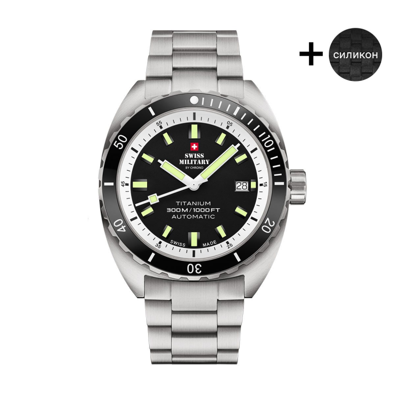 Часовник Swiss Military by Chrono SMA34100.02SET BLACK