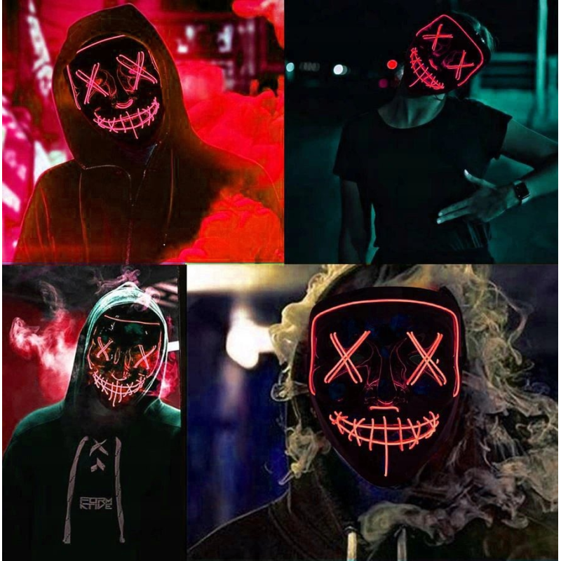 Маска с LED светлина - декоративна