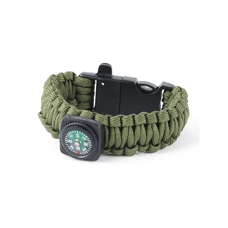 Паракорд гривна за оцеляване 5в1