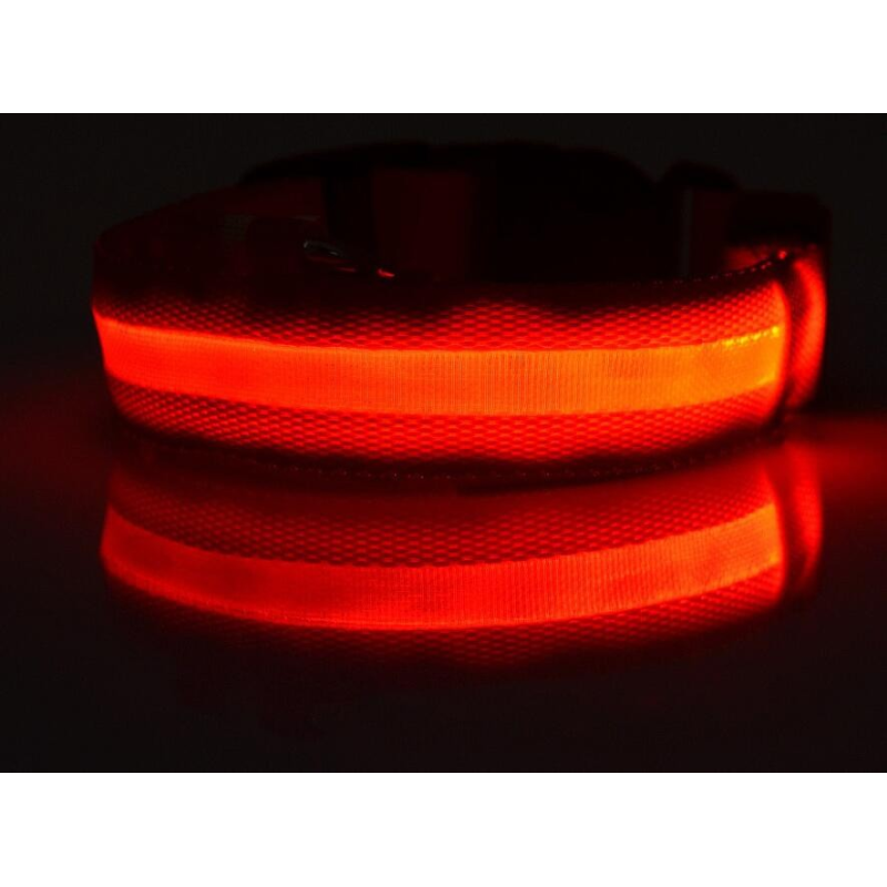Светещ LED нашийник за куче