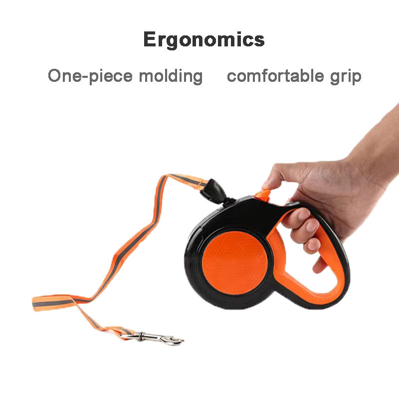 Автоматичен повод за куче 5 метра, до 30 кг., светлоотразителен