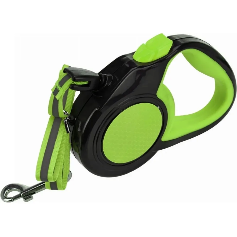 Автоматичен повод за куче 5 метра, до 30 кг., светлоотразителен