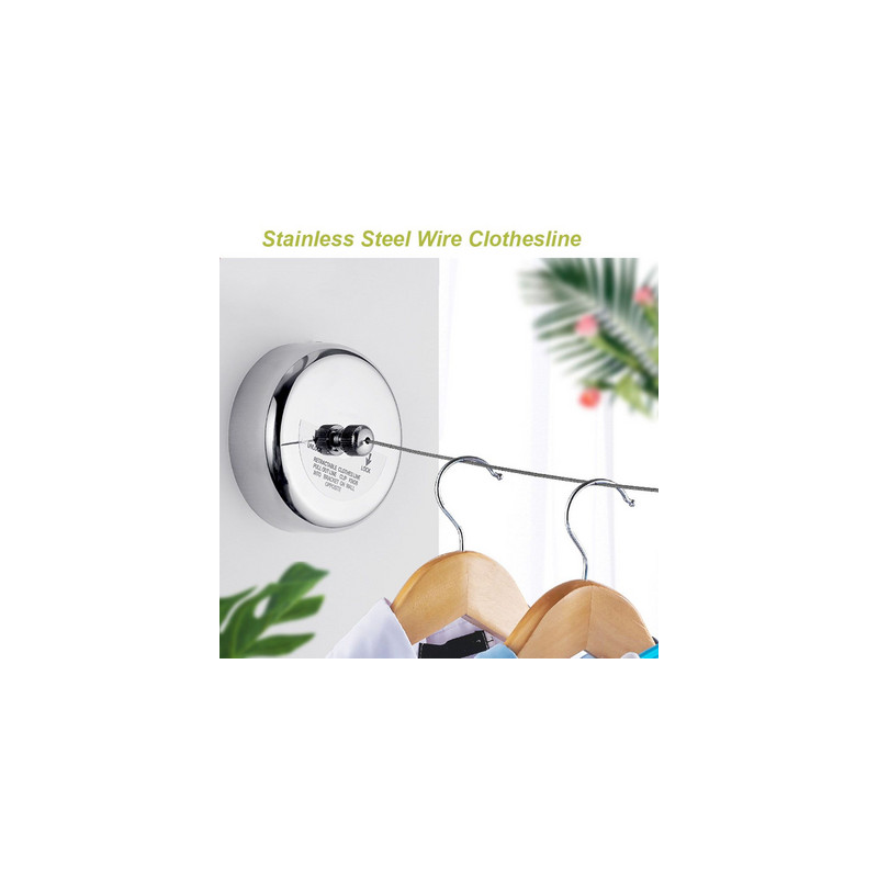 Автоматичен простор с метално въже, прибиращ се, 3 метра