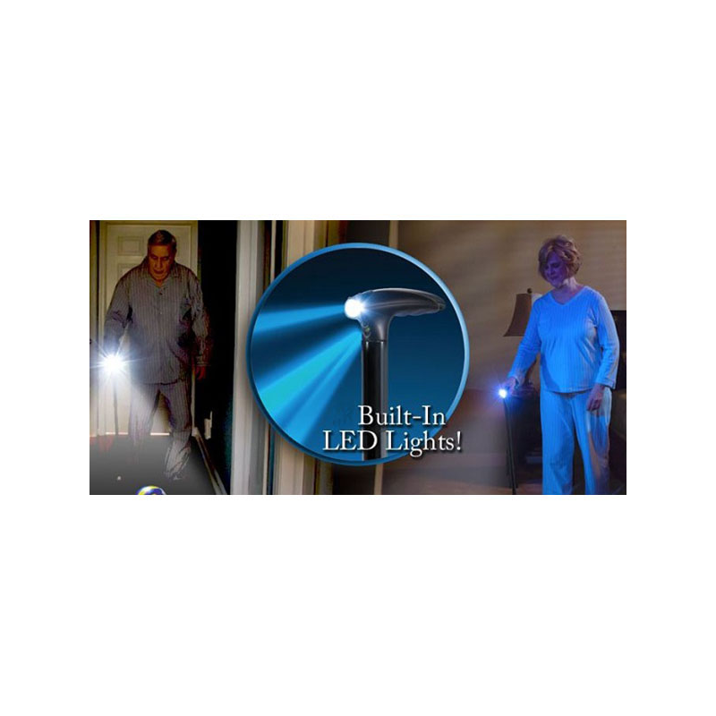 Сгъваем бастун с LED фенер