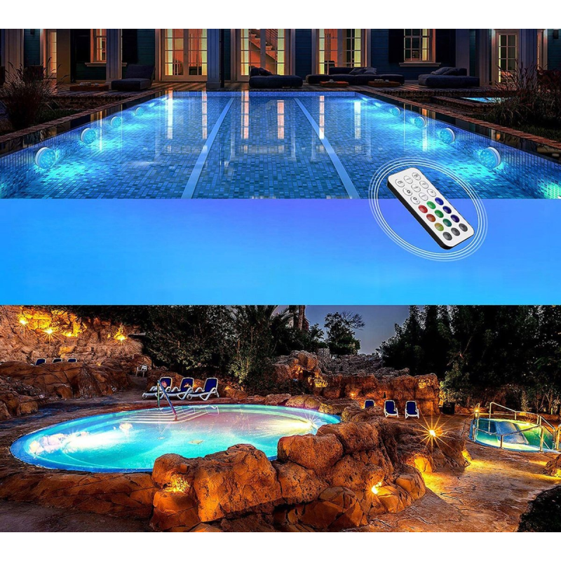 Водоустойчива LED лампа RGB с дистанцинно