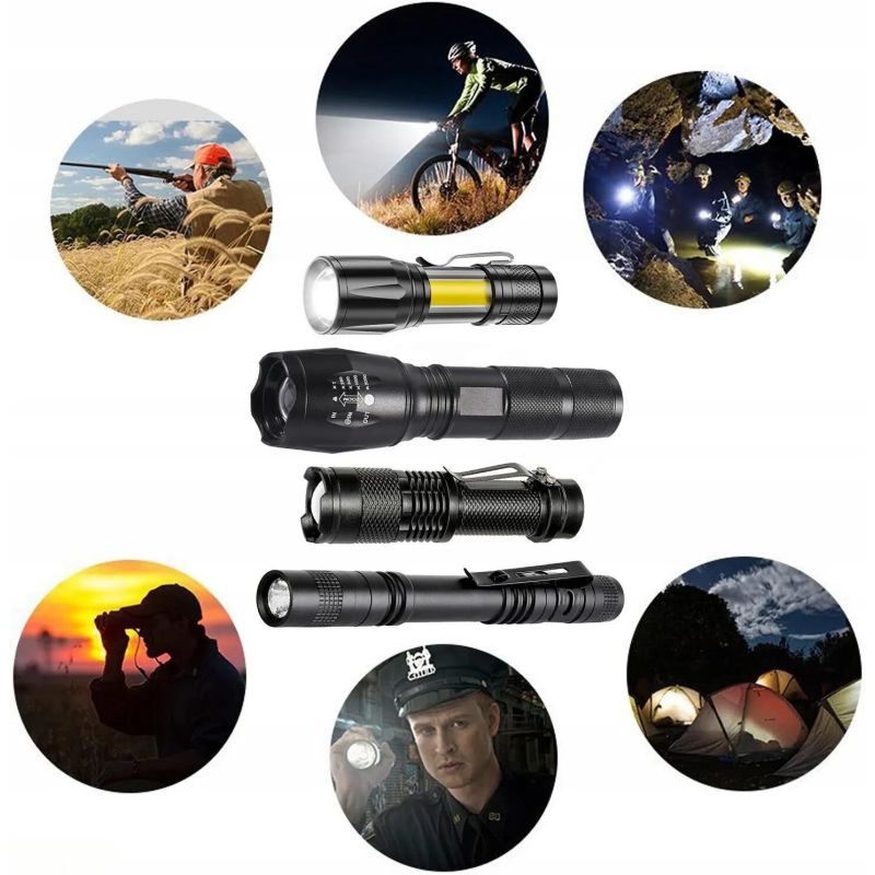 Комплект тактически фенери 2816