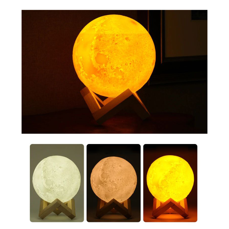 Арома дифузер с LED лампа - с формата на луна