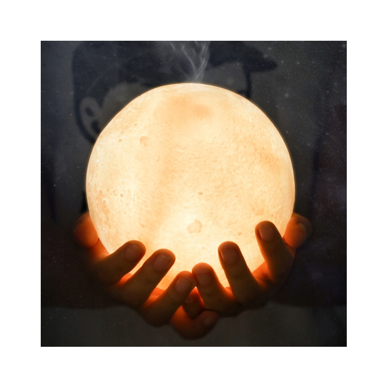 Арома дифузер с LED лампа - с формата на луна