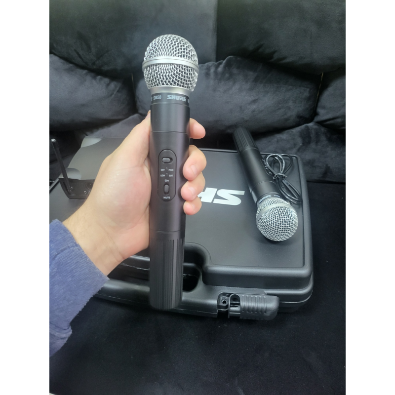 Два безжични микрофона с приемник SM58 Vocal artist Uhf в куфарче