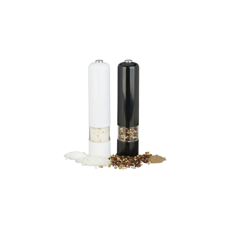 Електрически мелнички комплект от 2 броя - бяла и черна