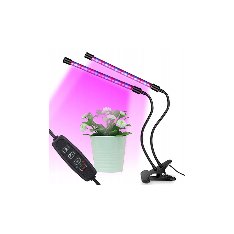 UV лампа за отглеждане на растения с 2 гъвкави крака - 40W