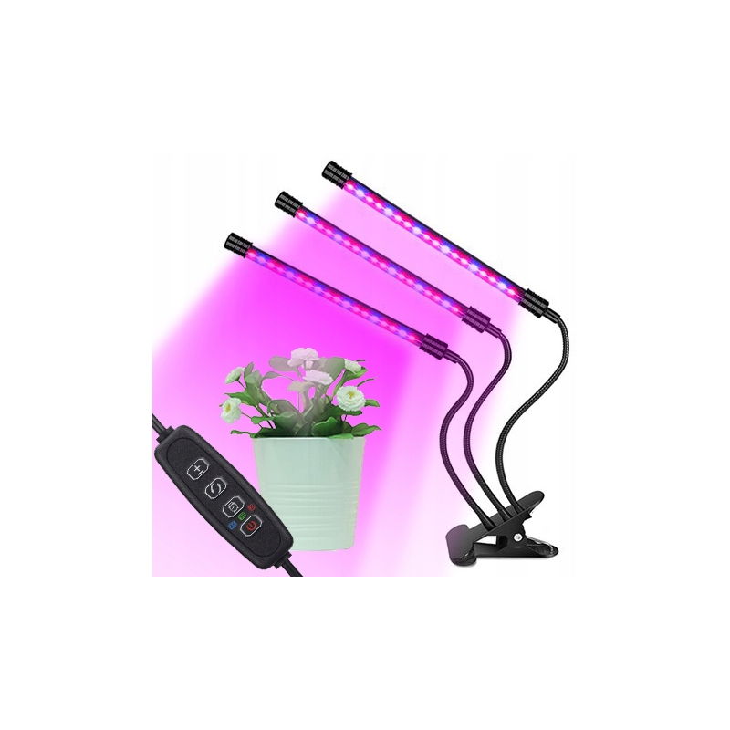 UV лампа за отглеждане на растения с 3 гъвкави крака - 40W