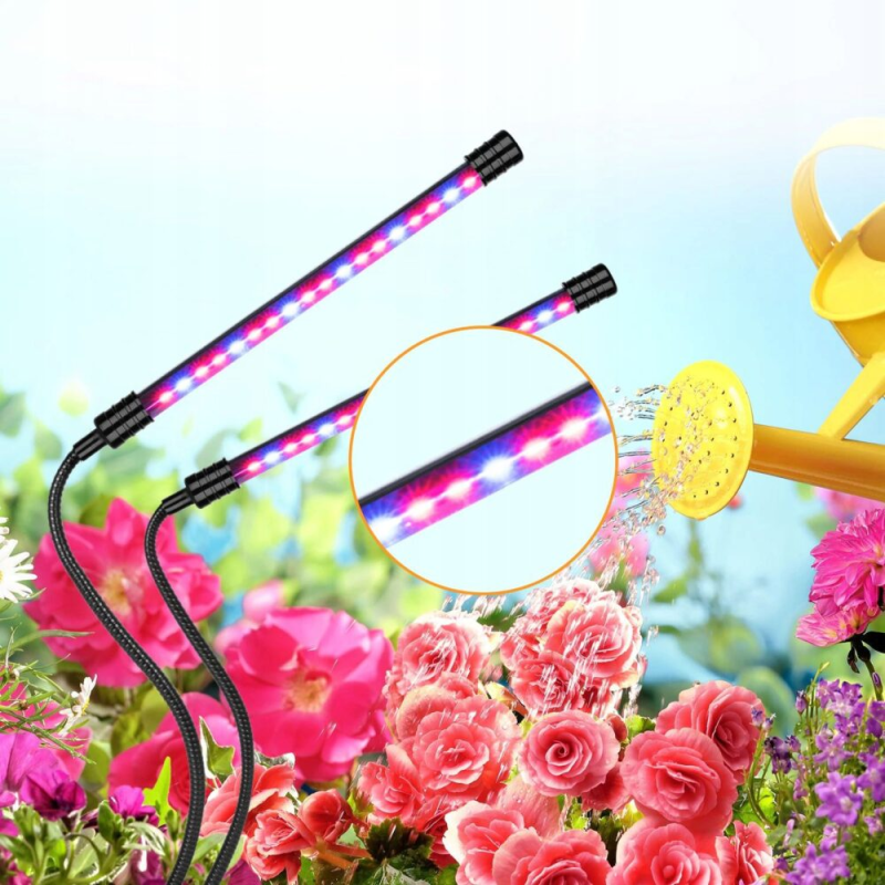 UV лампа за отглеждане на растения с 3 гъвкави крака - 40W