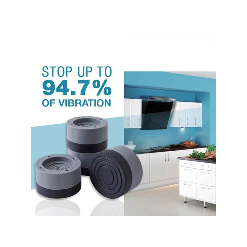 Комплект 4 антивибрационни крачета - за пералня, сушилня, хладилник