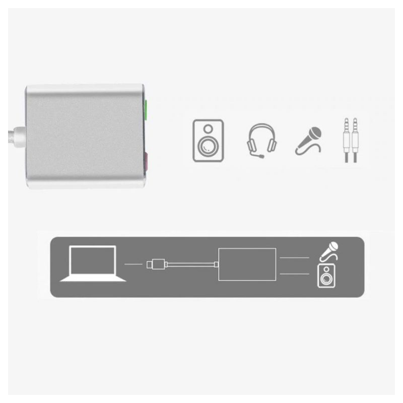 Външна USB звукова карта YQ-6