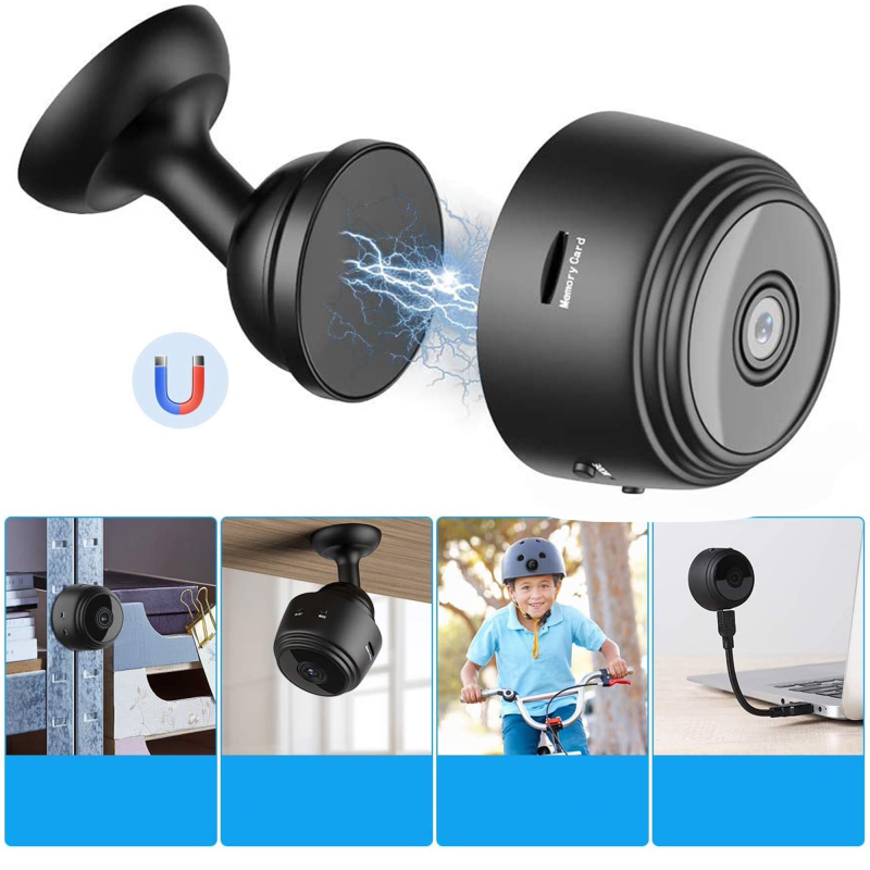 Мини шпионска камера A9, с магнитна основа и WIFI