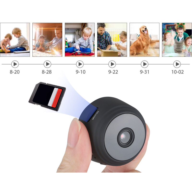 Мини шпионска камера A9, с магнитна основа и WIFI