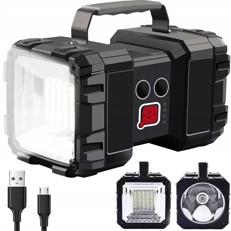 Мощен акумулаторен LED фенер W839