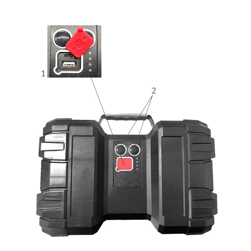 Мощен акумулаторен LED фенер W839