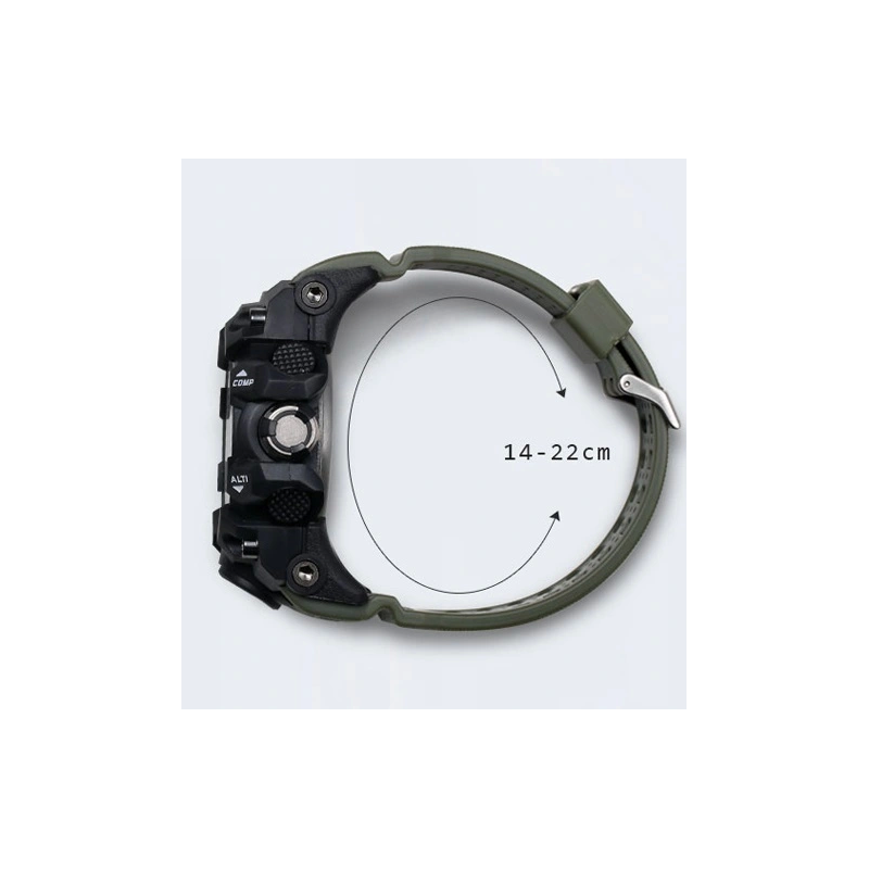 Спортен часовник SMAEL 1545 Green, зелен цвят