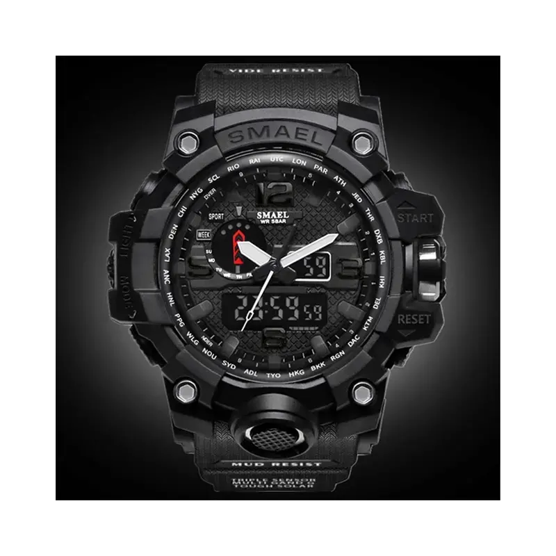 Спортен часовник SMAEL 1545 Black, черен цвят