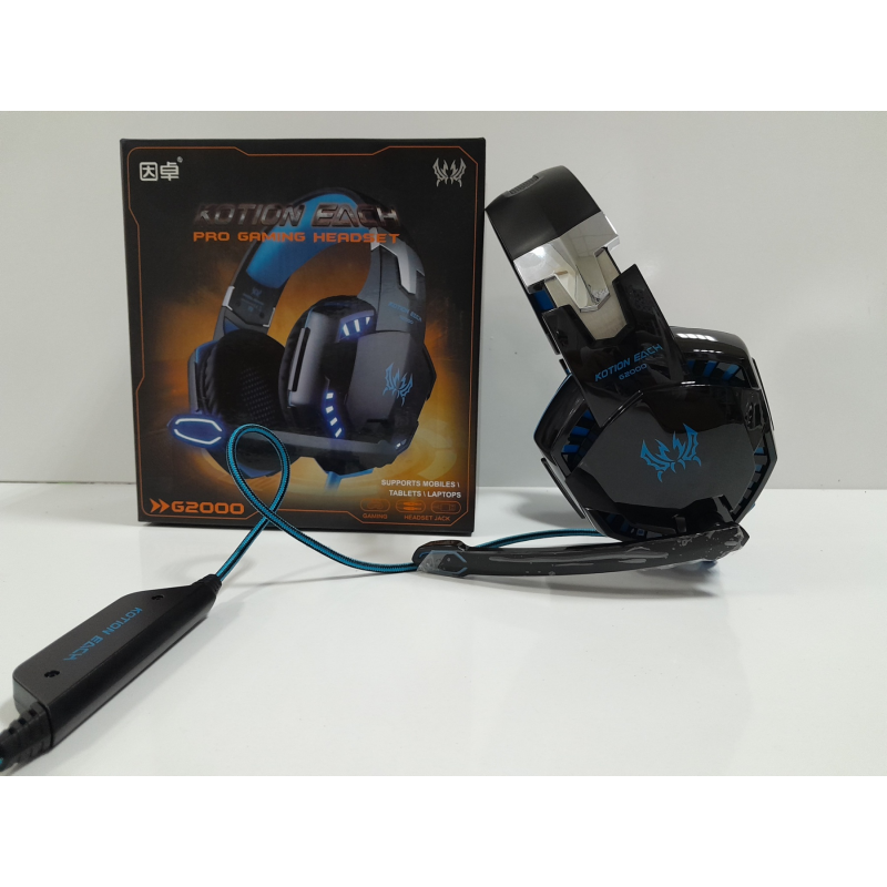 Геймърски слушалки Kotion Each G2000, с микрофон и LED светлини.