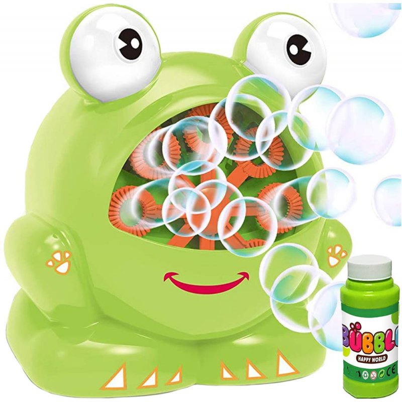 Детска играчка за сапунени балочнета с формата на жаба