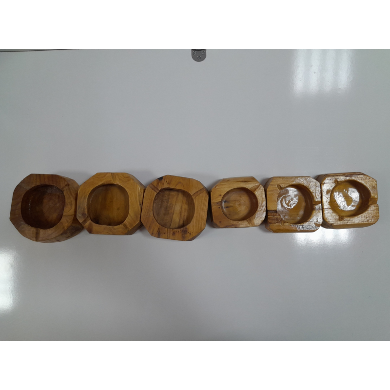 Дървен пепелник, ръчно изработен