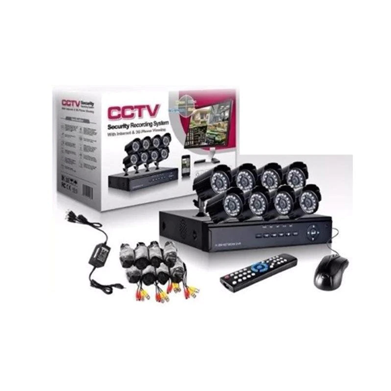 Комплект 8 камери + DVR, CCTV