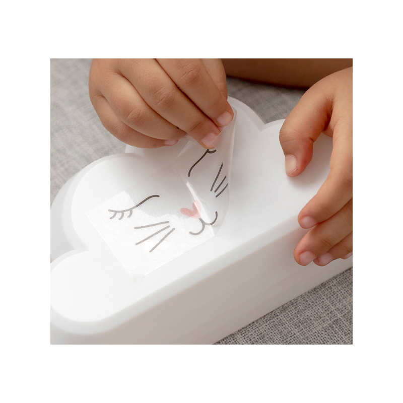 Нощна лампа за деца с проектор дъга и стикери, Claibow