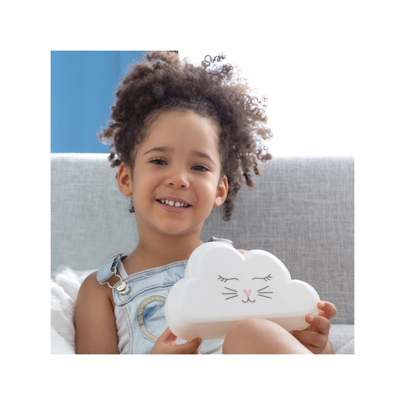 Нощна лампа за деца с проектор дъга и стикери, Claibow