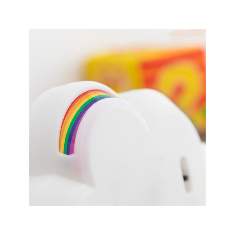 Нощна лампа за деца с проектор дъга и стикери, Claibow