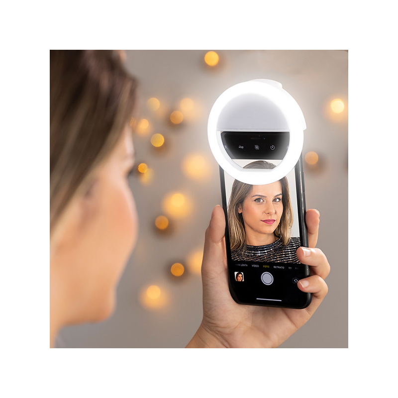 Презареждащ се светлинен пръстен за селфи Instahoop