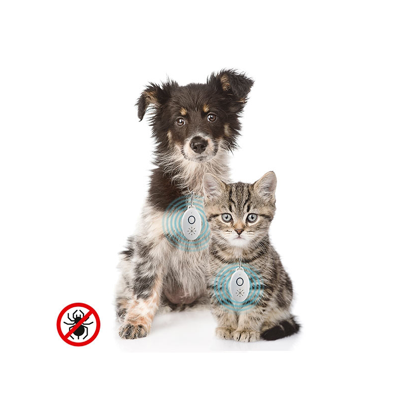 Ултразвуково антипаразитно презареждащо се устройство за домашни любимци PetRep