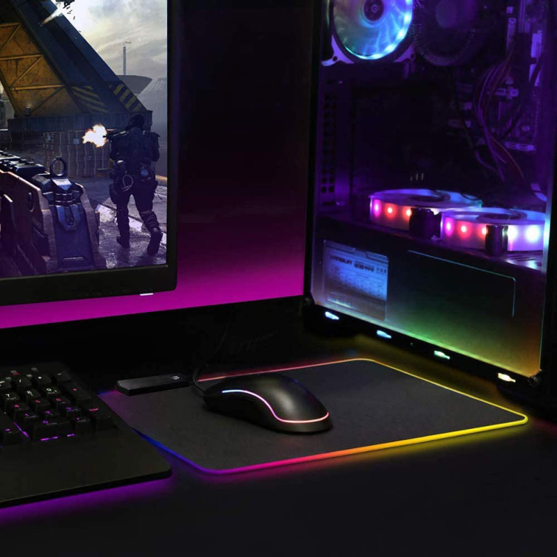 Осветителна RGB подложка за мишка