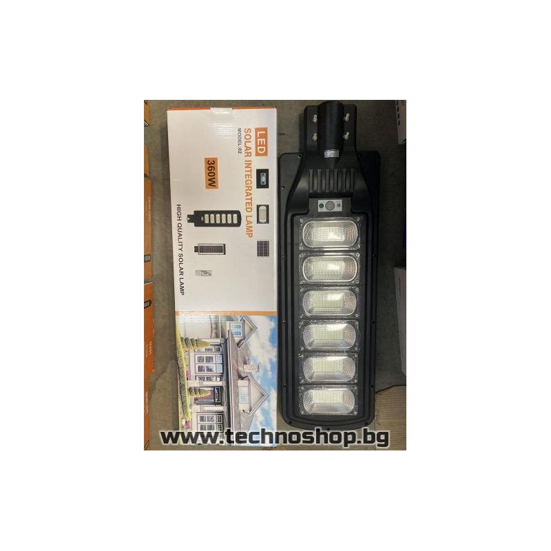 Соларна LED лампа със сензор за движение 360W
