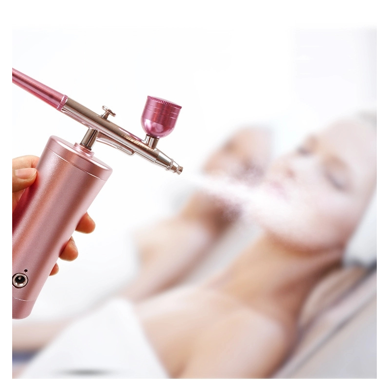 Мини кислороден спрей за кислородна мезотерапия Airbrush Pink