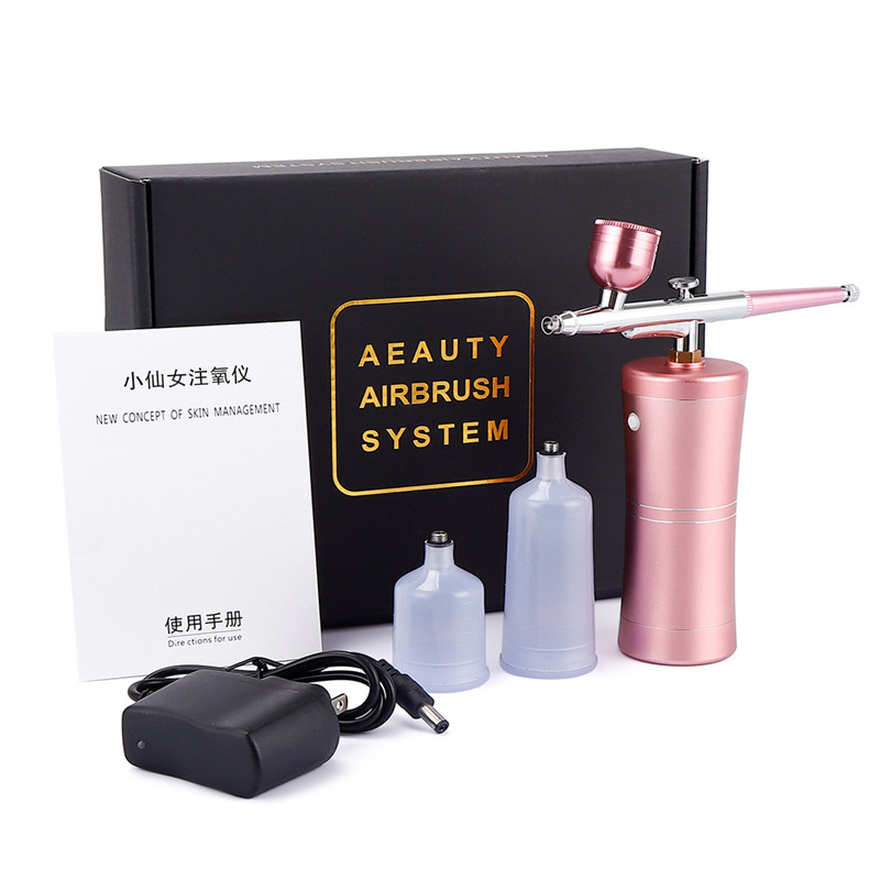 Мини кислороден спрей за кислородна мезотерапия Airbrush Pink