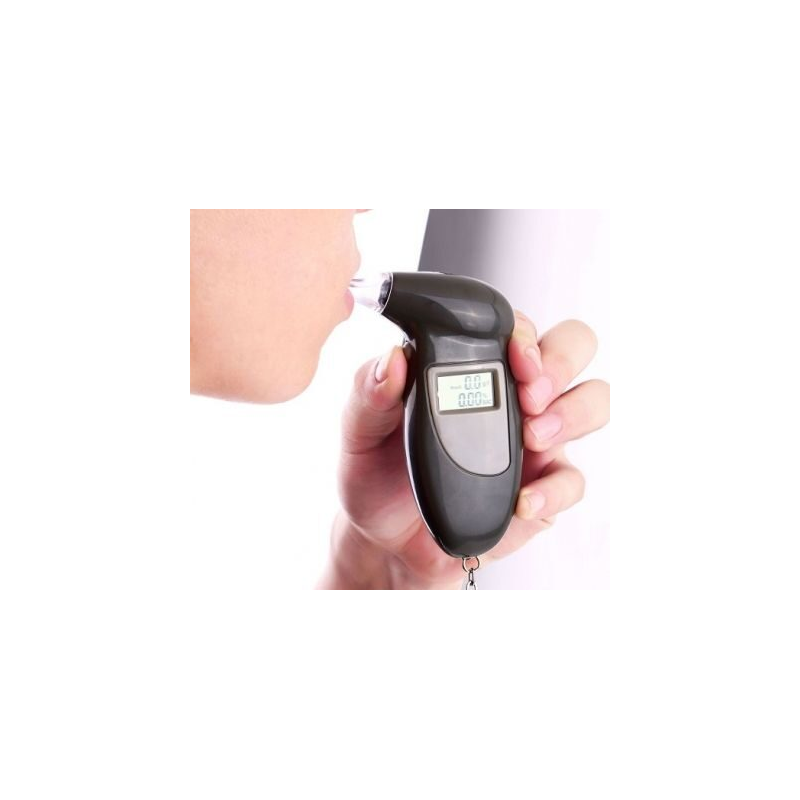 Дигитален дрегер за алкохол с LCD дисплей, Черен