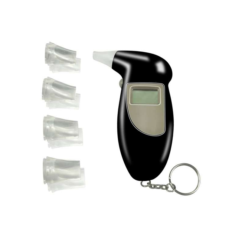 Дигитален дрегер за алкохол с LCD дисплей, Черен