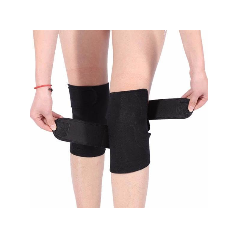 Турмалинови наколенки с магнити, 2 броя, черен цвят