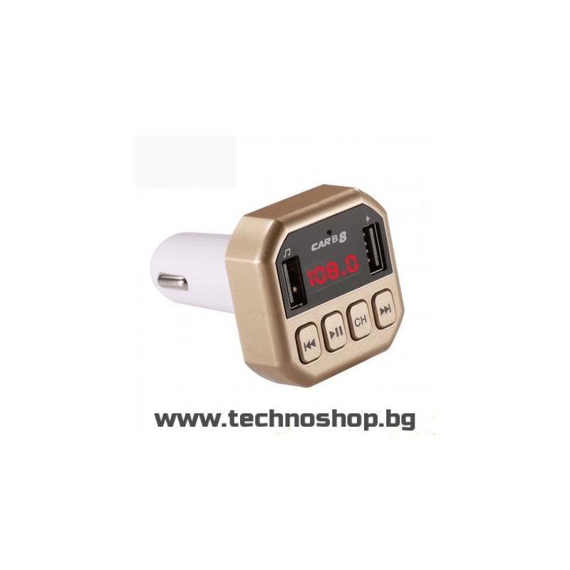 FM трансмитер за автомобил, Bluetooth, USB, карта памет и порт за зареждане