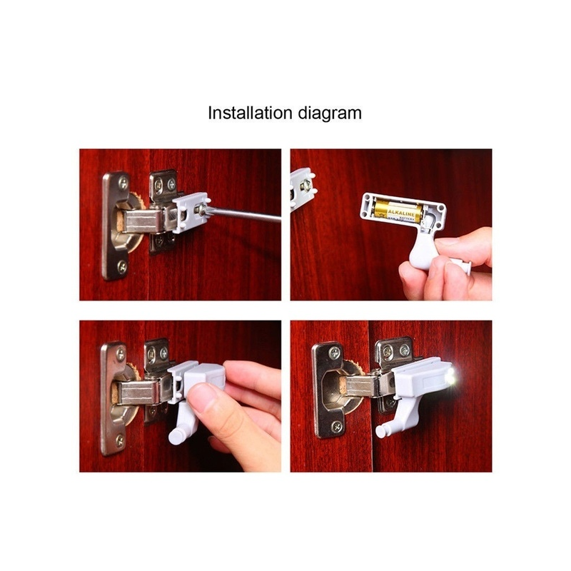 LED лампа за монтиране върху панта на шкаф и други мебели
